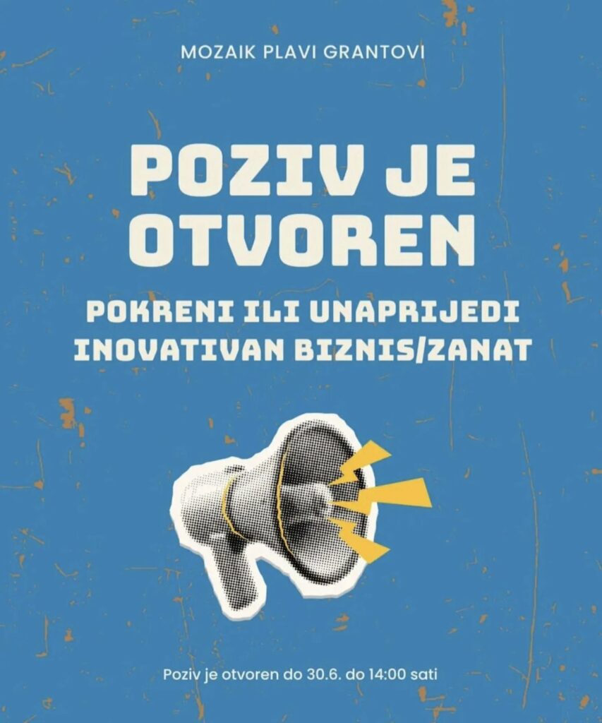 Омладинска банка Чајниче – Позив за плаве грантове